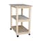 International Concepts Microwave Cart, Unfinished 185 - alternate 2